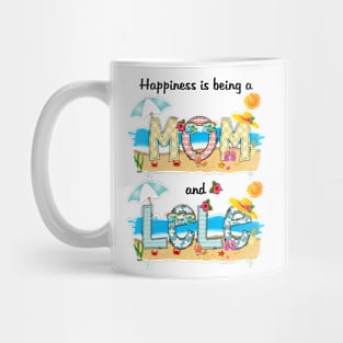 Happiness Is Being A Mom And Lele Summer Beach Happy Mother's Mug